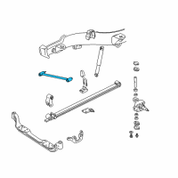 OEM GMC C2500 Suburban Rod Asm-Front Axle Tie Diagram - 15629131