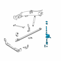 OEM Chevrolet K3500 Steering Knuckle Assembly Diagram - 15739982