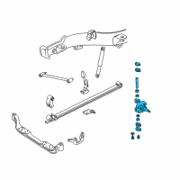 OEM 1997 GMC C1500 Steering Knuckle Assembly Diagram - 15739982