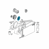 OEM GMC Sierra 3500 Clutch Asm, A/C Diagram - 6581822