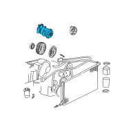 OEM GMC Savana 3500 Compressor Assembly Diagram - 89019356