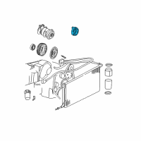 OEM GMC C3500 Coil Asm, A/C Clutch (High Amp) Diagram - 89019186