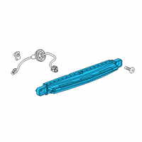OEM 2021 Cadillac XT4 High Mount Lamp Diagram - 84784305