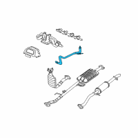 OEM 2003 Ford Escape EGR Tube Diagram - YL8Z-9D477-BA