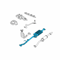 OEM 2003 Ford Escape Muffler Diagram - YL8Z-5230-AA