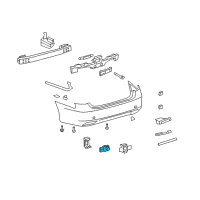 OEM 2008 Lexus LS600h Sensor, Ultrasonic, NO.1 Diagram - 89341-50060-E0