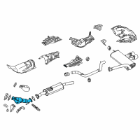 OEM 2016 Ford Focus Catalytic Converter Diagram - CV6Z-5E212-H