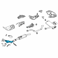 OEM 2018 Ford Focus Catalytic Converter Diagram - CV6Z-5E212-H