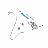 OEM 2019 Kia Niro EV Rear Wiper Arm Assembly Diagram - 98811G5000