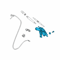 OEM Kia Niro Motor & Linkage Assembly Diagram - 98700G5000