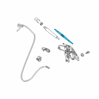 OEM 2018 Kia Niro Rear Windshield Wiper Blade Assembly Diagram - 98850G5000