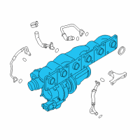 OEM BMW M2 Turbo Charger Diagram - 11-65-8-053-153