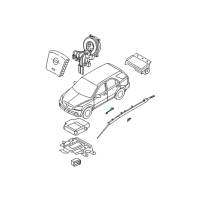 OEM 2005 Kia Sorento Seat Track Sensor Diagram - 569813E500