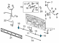 OEM 2022 Chevrolet Silverado 3500 HD Latch Diagram - 84607087