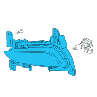 OEM Buick Encore Fog Lamp Assembly Diagram - 42503052