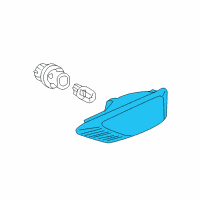 OEM Honda Pilot Lamp Unit, Passenger Side Diagram - 34301-S9V-A01