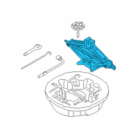 OEM Kia Amanti Jack Assembly Diagram - 091103K000