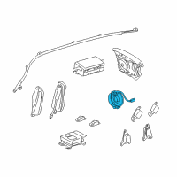 OEM Lexus LS430 Spiral Cable Sub-Assembly Diagram - 84306-50160