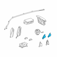 OEM 2003 Lexus LS430 Sensor, Air Bag, Rear LH Diagram - 89834-50030