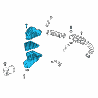 OEM 2019 GMC Acadia Air Cleaner Assembly Diagram - 23323954