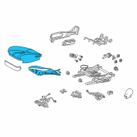 OEM 2019 Lexus LC500h Seat Sub-Assembly, Front RH Diagram - 71101-11010-C5