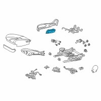 OEM 2022 Lexus LC500h Switch, Front Power Seat Diagram - 84922-11040
