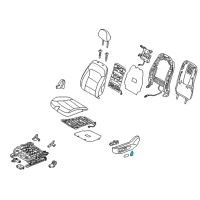 OEM 2018 Hyundai Kona Knob-Front Power Seat Recliner Diagram - 88198-F2100-TRY