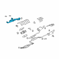 OEM 2006 Acura RL Pipe A, Exhaust Diagram - 18210-SJA-A03