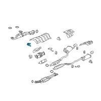 OEM Acura Bracket, Exhaust Mounting Diagram - 18282-SJA-A00