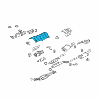 OEM Acura RL Plate, Floor Heat Baffle Diagram - 74601-SJA-E00