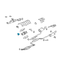 OEM 2006 Acura TSX Rubber, Exhaust Mounting Diagram - 18215-SEA-J01