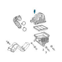 OEM 2003 Jeep Wrangler Sensor-Air Temperature Diagram - 56028364AA