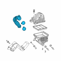 OEM Chrysler 200 Air Cleaner Hose Diagram - 4891635AC