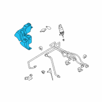 OEM BMW 540i Washer Fluid Reservoir Front Diagram - 61-66-8-361-443