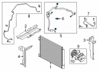 OEM 2021 Nissan Rogue Sensor Assembly-Pressure Diagram - 92136-6801R