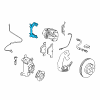 OEM 1999 BMW 540i Calliper Carrier Left Diagram - 34-11-1-163-645