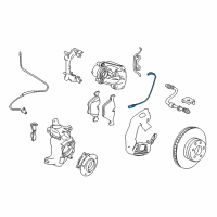 OEM BMW 540i Front Brake Sensor Diagram - 34-35-2-229-018