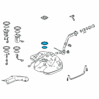 OEM 2021 Honda Accord Ring Set, Cam Lock Diagram - 17046-TLA-A01