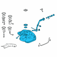 OEM 2022 Honda Accord Set, Fuel Tank Complete Diagram - 17044-TWA-A02
