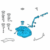 OEM 2020 Honda Accord Set, Fuel Tank Complete Diagram - 17044-TWA-A02