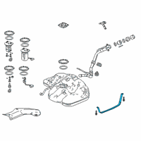 OEM Honda Accord Band, Driver Side Diagram - 17522-TWA-A00