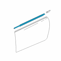 OEM Cadillac Belt Weatherstrip Diagram - 22745505