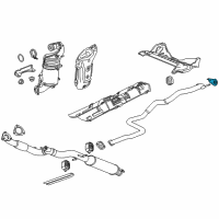 OEM 2013 Buick Verano Rear Muffler Hanger Diagram - 13264350