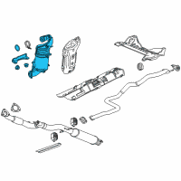 OEM 2014 Chevrolet Cruze Oxidation Catalytic Converter Assembly (W/ Filter) Diagram - 12659575