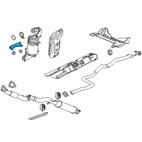 OEM 2015 Chevrolet Cruze Bracket Asm-Catalytic Converter Brace Diagram - 55562330