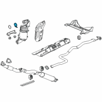 OEM Chevrolet Cruze Catalytic Converter Clamp Diagram - 55566094