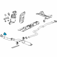 OEM Chevrolet Converter & Pipe Gasket Diagram - 13255811