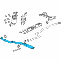 OEM 2015 Chevrolet Cruze Converter & Pipe Diagram - 23199833