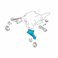 OEM 2003 Infiniti M45 Bracket-Engine Mounting Diagram - 11233-AR000