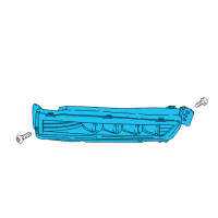 OEM Honda Accord Foglight Assembly, Right Front Diagram - 33900-TVA-A01